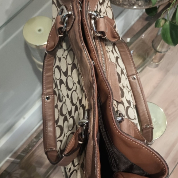 🛑🛑SOLD🛑🛑Brown Coach Penelope Signature Shoulder Bag - Picture 10 of 12